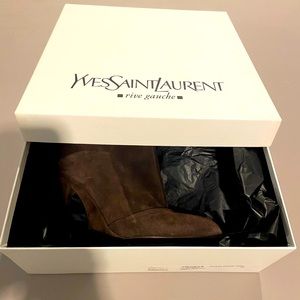 Half wedge ankle boot by Yves St. Laurent